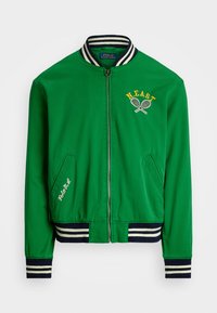 TENNIS-INSPIRED TWILL JACKET - Bomberjacke - hillside green