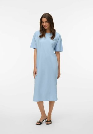 VMMOLLY SS OVERSIZE CALF  NOOS - Vestito di maglina - cashmere blue