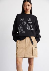 Carhartt WIP ISIS MARIA LUNCH - Sweatshirt - black/white