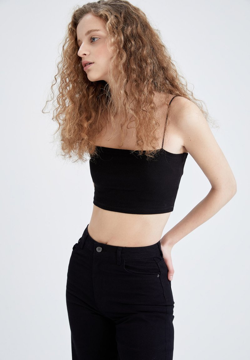 DeFacto SKINNY FIT - Top black/negro - Zalando.es