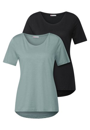 2ER-PACK  - T-shirt basic - Light Blue Black