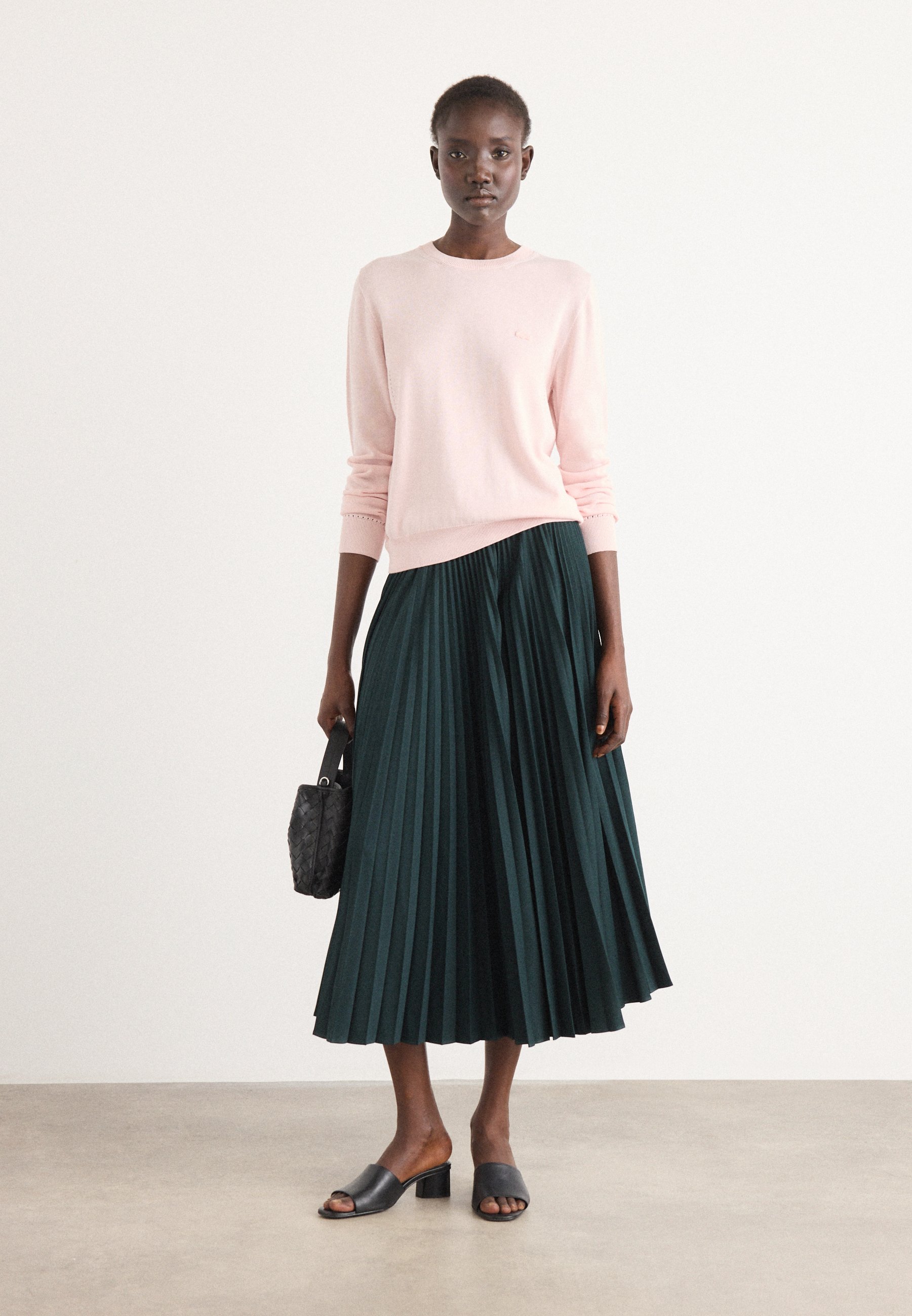 Lacoste Pleated skirt - sinople/dark green - Zalando