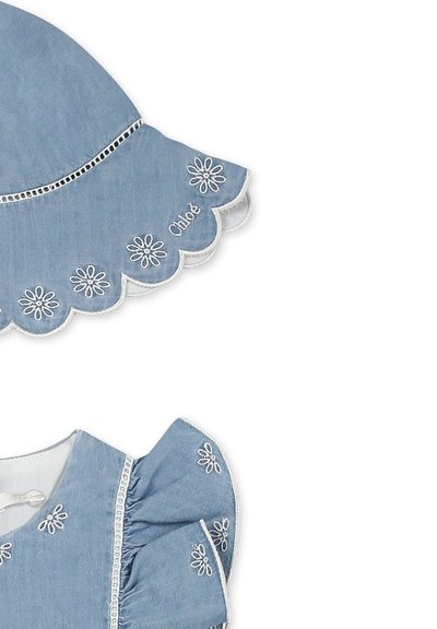 CHLOÉ VESTITI CASUAL MANICA CORTA - Robe de jour - denim