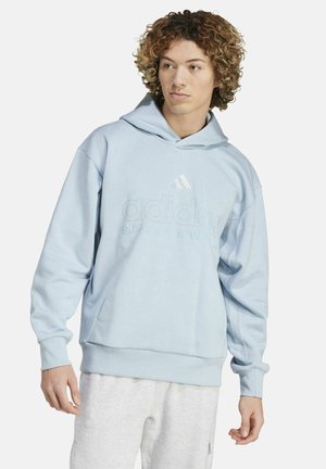 adidas Sportswear MIT LOGO - Felpa con cappuccio - rauchblau