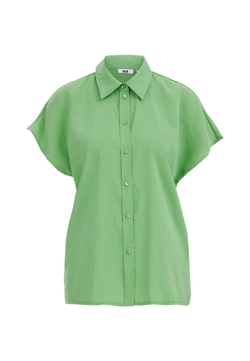 WE Fashion Overhemdblouse lichtgroen gemêleerd WE Fashion Overhemdblouse lichtgroen gemêleerd