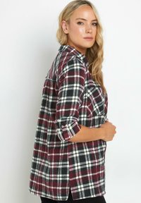 Long Tall Sally CHECK ROLLED SLEEVE - Vapaa-ajan kauluspaita - red