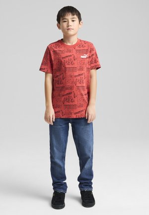 MID 90S TEE YOUTH - T-shirt imprimé - red fire