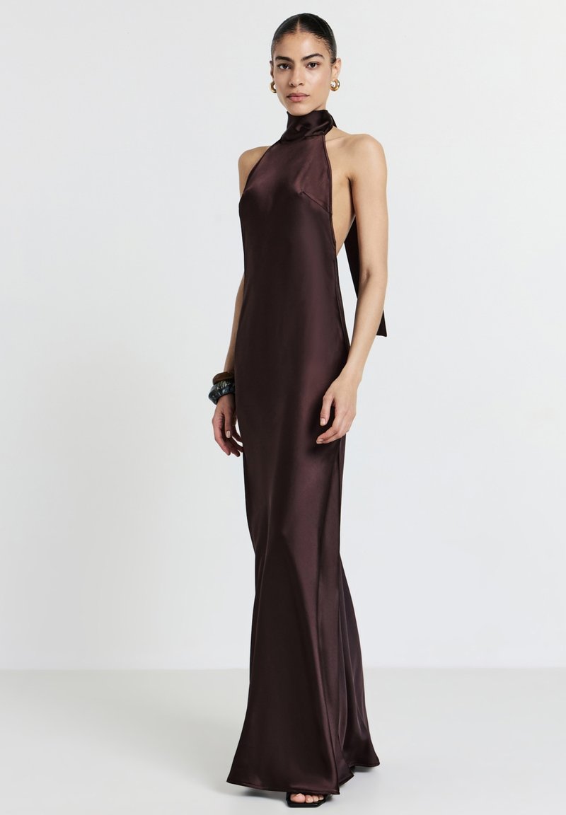 Robe De Bal Alterneck Debenhams - Taille 12, Noir, Longueur Longue, Occasion Bon état