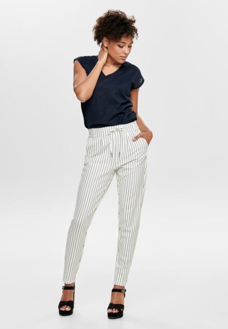 ONLY PANTALON POPTRASH - Broek - off-white/crème - Zalando.nl