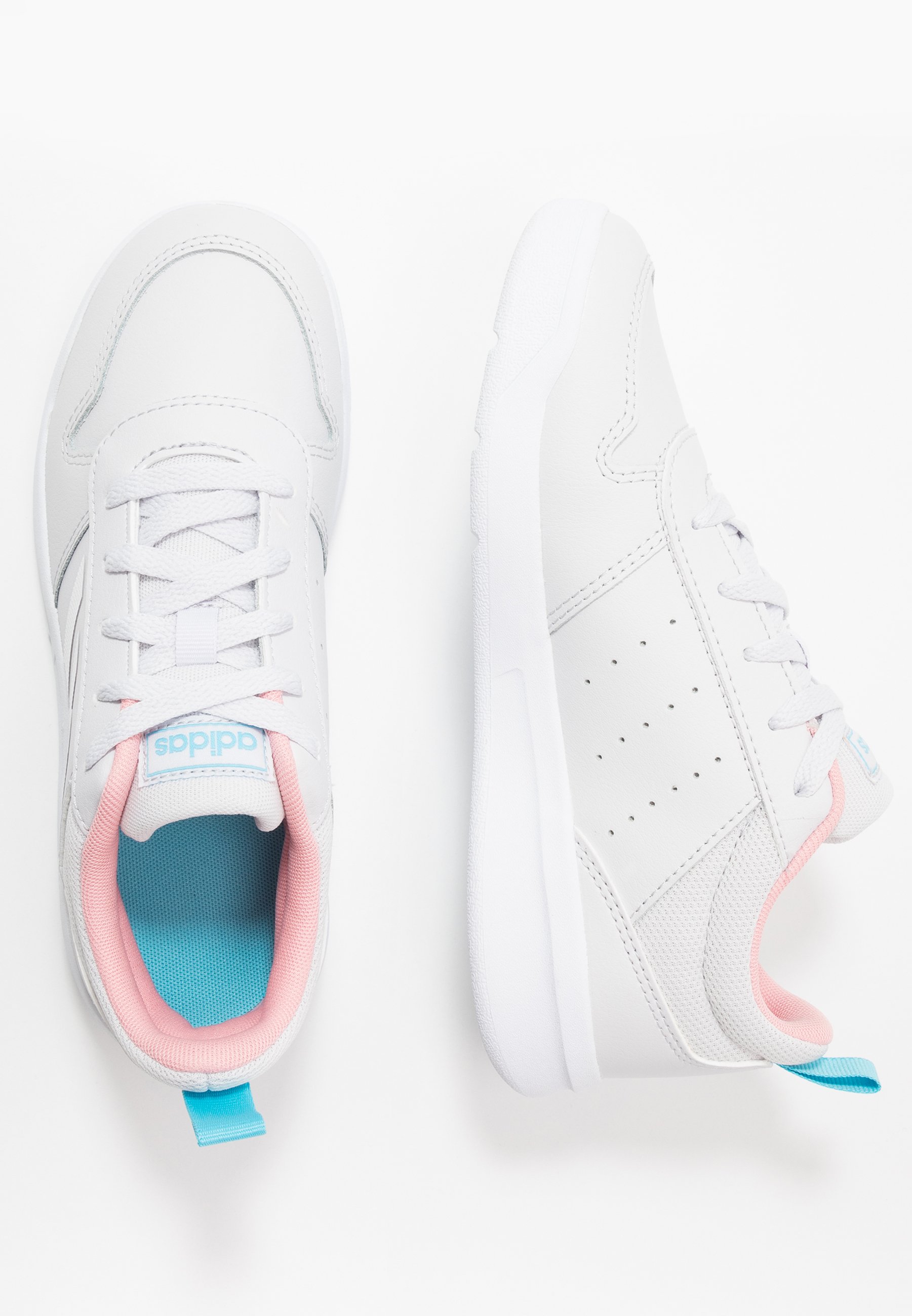 adidas Performance TENSAUR - Sportschoenen - dash grey/footwear white/glow  pink/Lichtgrijs - Zalando.nl