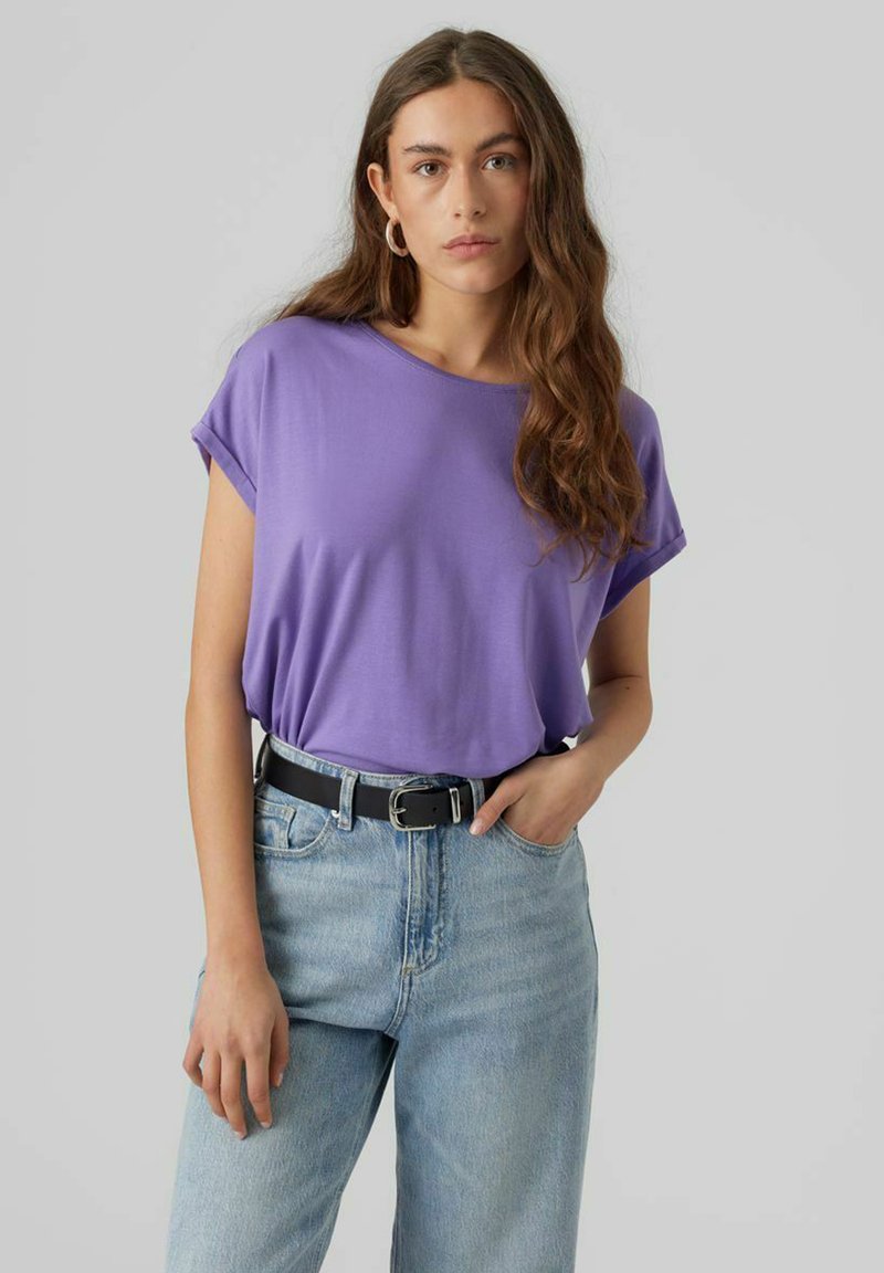 Vero Moda VMAVA PLAIN - T-shirt - bas - paisley purple