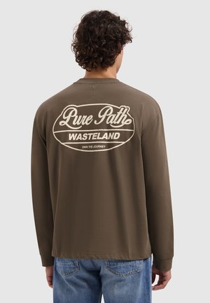 BOXY FIT CREWNECK LS  - Longsleeve - dark brown