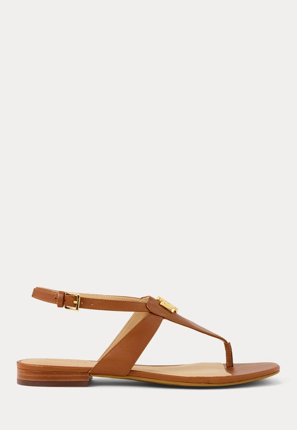 EVERLEY CALFSKIN SANDAL - T-bar sandals - lauren tan