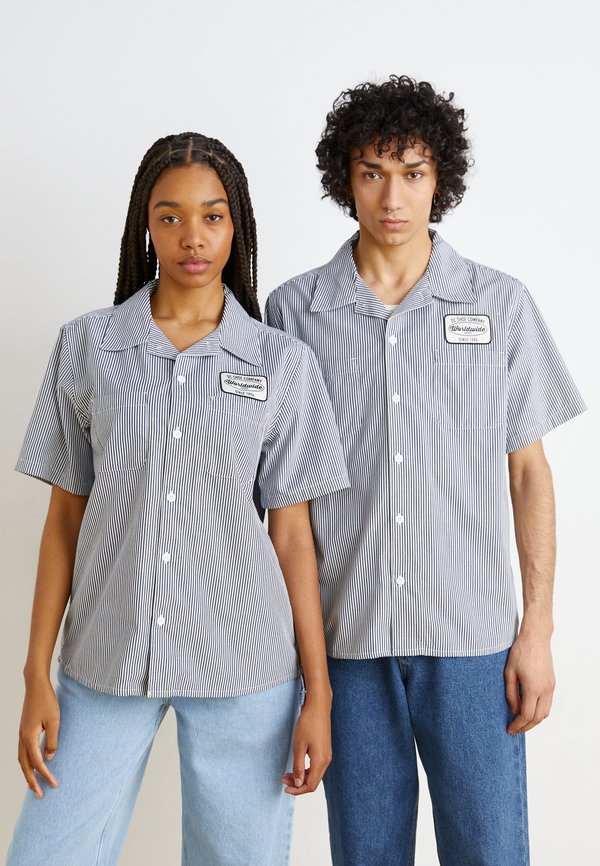 CIRCUIT BUTTON UNISEX - Button-down blouse - vintage indigo