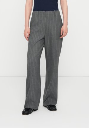 PINSTRIPE PANT - Pantaloni - mid grey heather