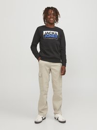 Jack & Jones Junior JPSTKANE HARLOW NOOS  - Pantalon cargo - crockery