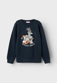 Name it Sudadera - mottled dark blue