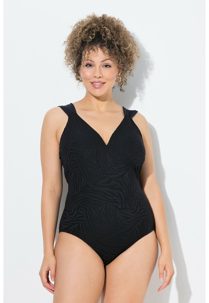 Ulla Popken SWIMSU - Costume da bagno - black/nero - Zalando