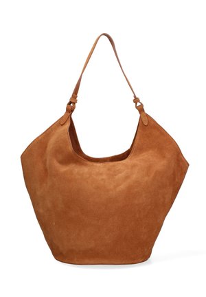 SHOULDER - Sac à main - dark cognac
