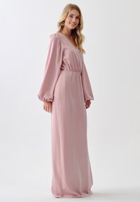 CHANCERY BETTIE WRAP - Dolga obleka - light dusty rose