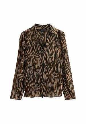 Next PLEATED LONG SLEEVE FITTED - REGULAR FIT - Užsagstoma palaidinė - zebra print