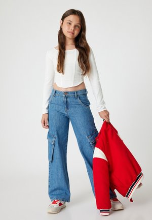 CARGO - Jeans straight leg - blue denim