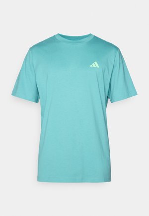 adidas Performance TEE  - T-shirts print - powder teal/lime burst
