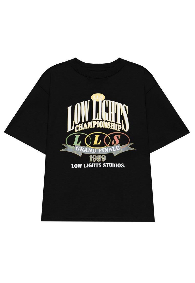 LOW LIGHTS STUDIOS® T-shirt print zwart