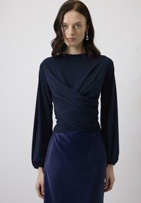 Touché Privé DRAPED - Blúzka - navy blue