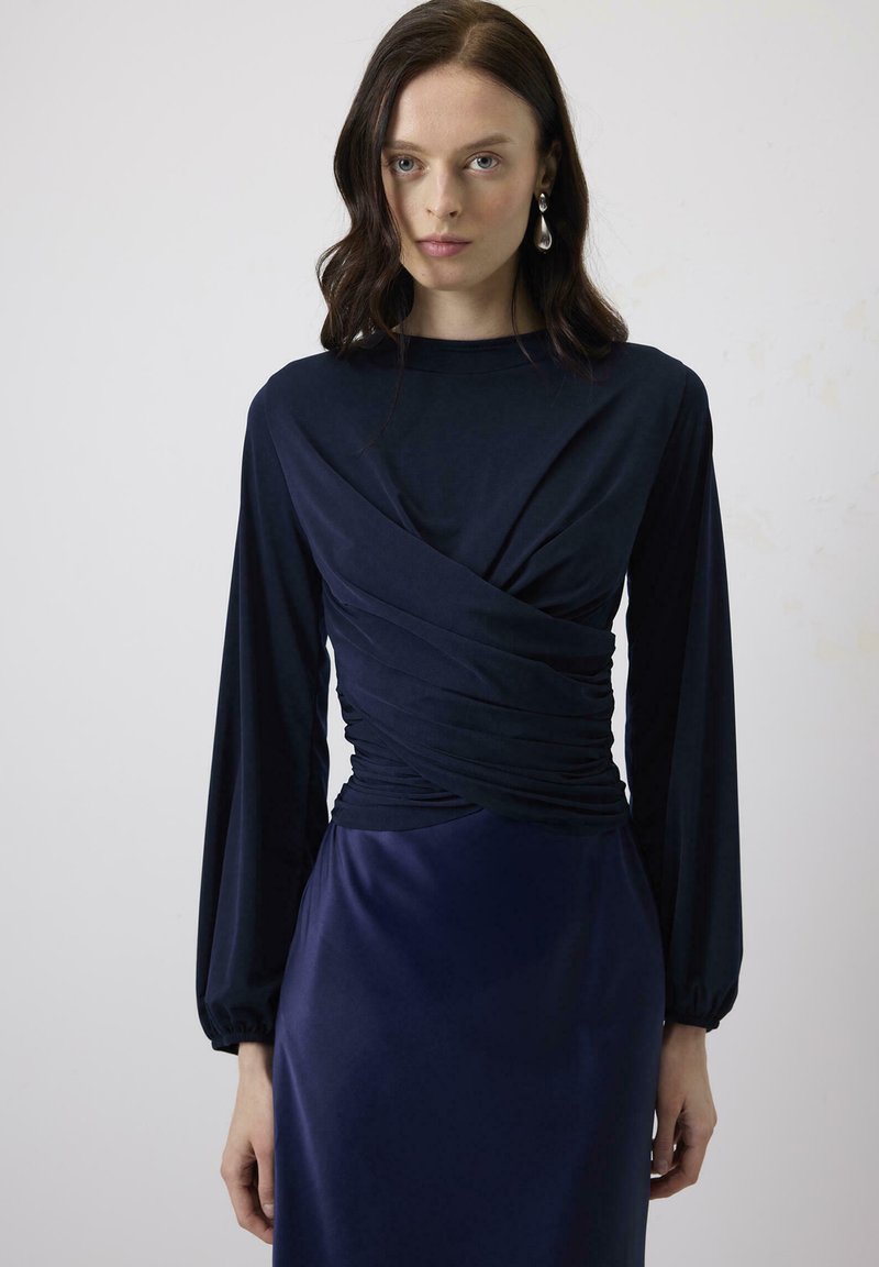Touché Privé DRAPED - Blúzka - navy blue