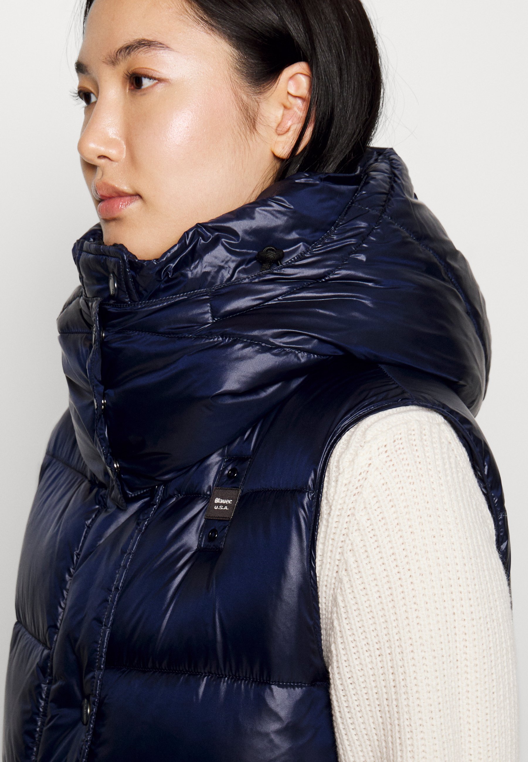 Veste Imperméable Femme Blauer - Taille EU 38, Couleur Kaki, Style Décontracté Ample