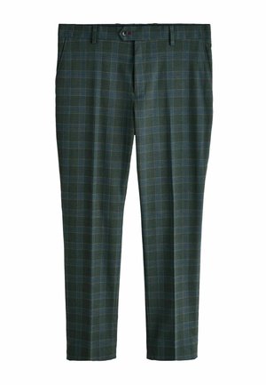 SLIM FIT TRIM CHECK TEXTURE  - Pantaloni eleganti - green