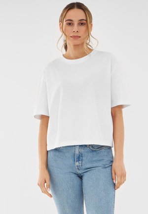 Johnny Urban ZOEY CROPPED  - T-shirt basic - weiß