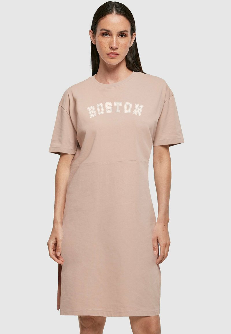 Merchcode BOSTON X SLIT - Kjole - duskrose