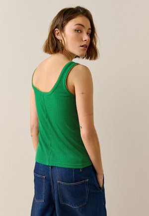 Next, REGULAR FIT - POINTELLE CAMI VEST TOP  . - Débardeur - green