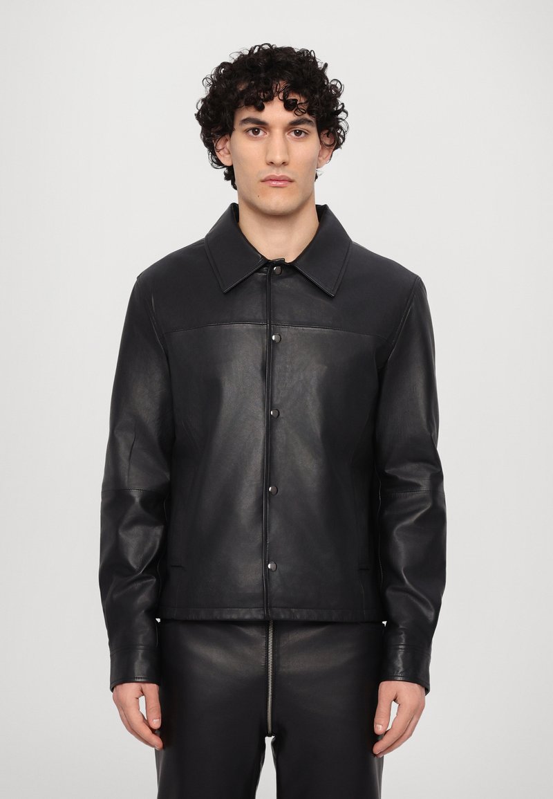 STUDIO ID - COSMO JACKET - Veste en cuir - nappa black, Agrandir