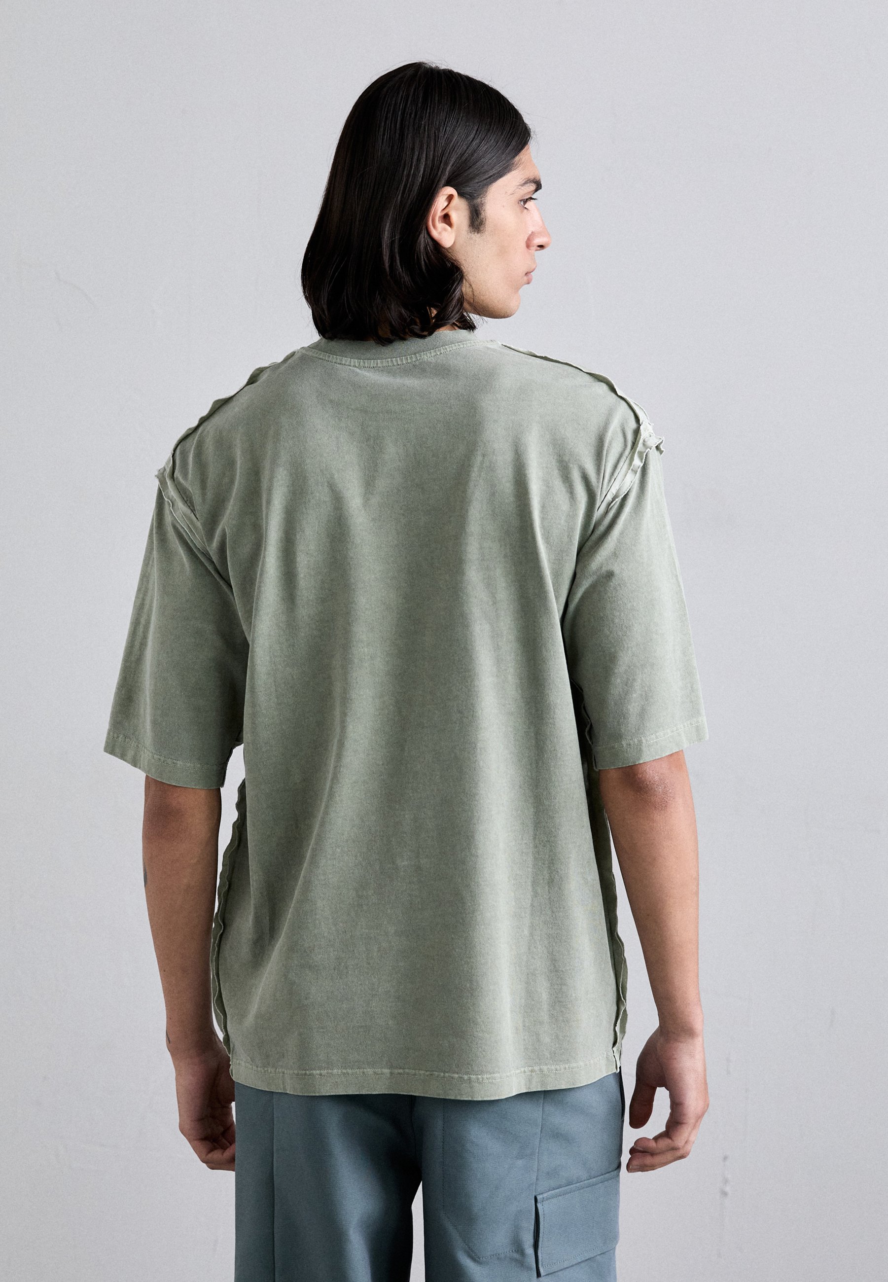 ★A-COLD-WALL★ Facade Short Sleeve T-Shirt Olive Gray ACWMT A-COLD-WALL* FACADE - T-Shirt print - grey-green/olive grey
