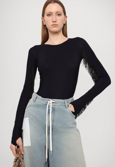 MM6 Maison Margiela Pantaloni scurți din denim - light blue