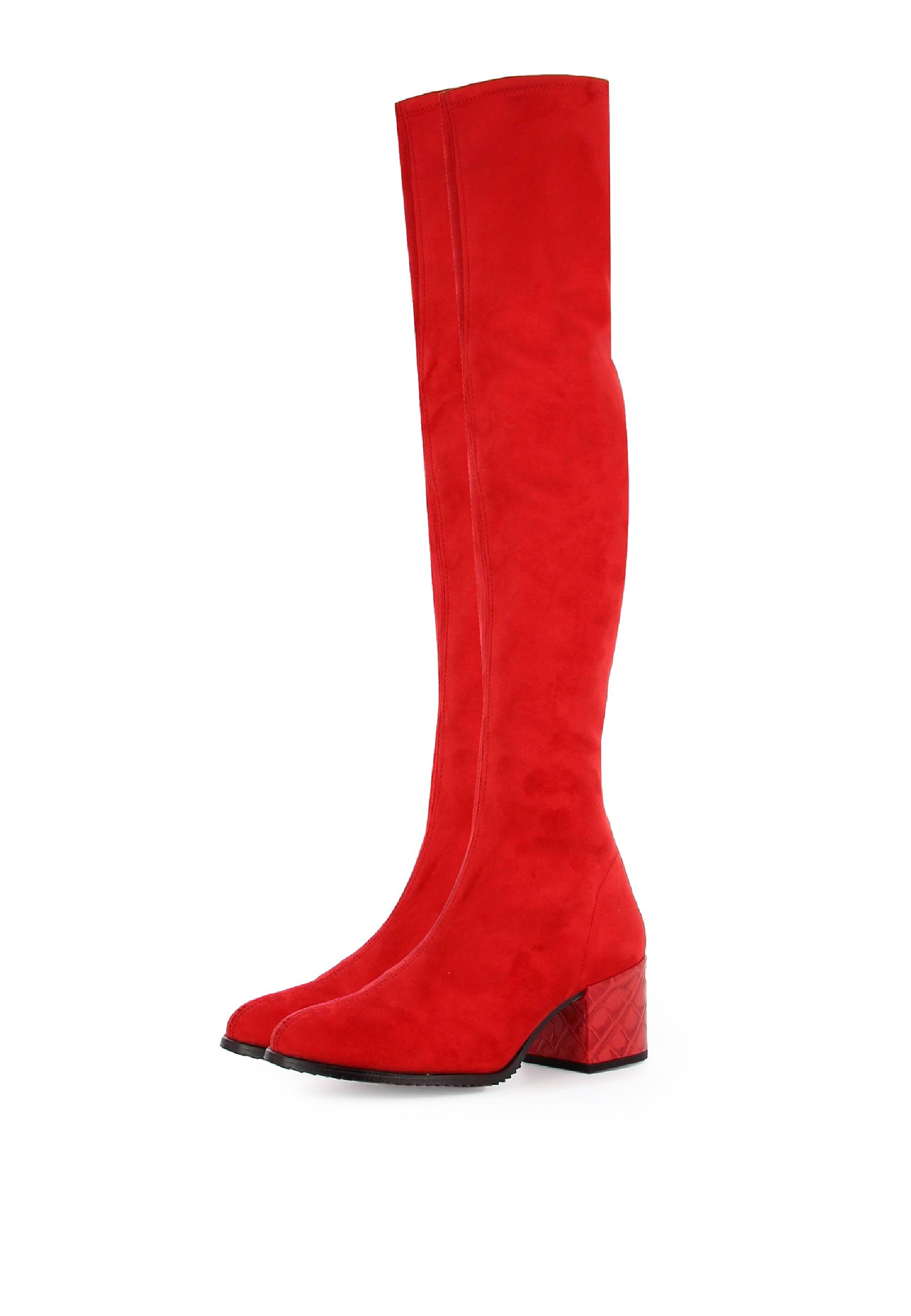 CUPLÉ Overknee laarzen - red/Rood - Zalando.nl