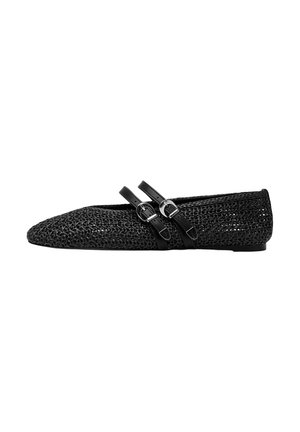 FIBBIE - Ballerine con cinturino - nero