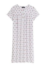 Chemise De Nuit Monoprix Taille 38/40 (M) - Couleur Bleu Et Rouge - Occasion Très Bon état - Confortable Et Pratique