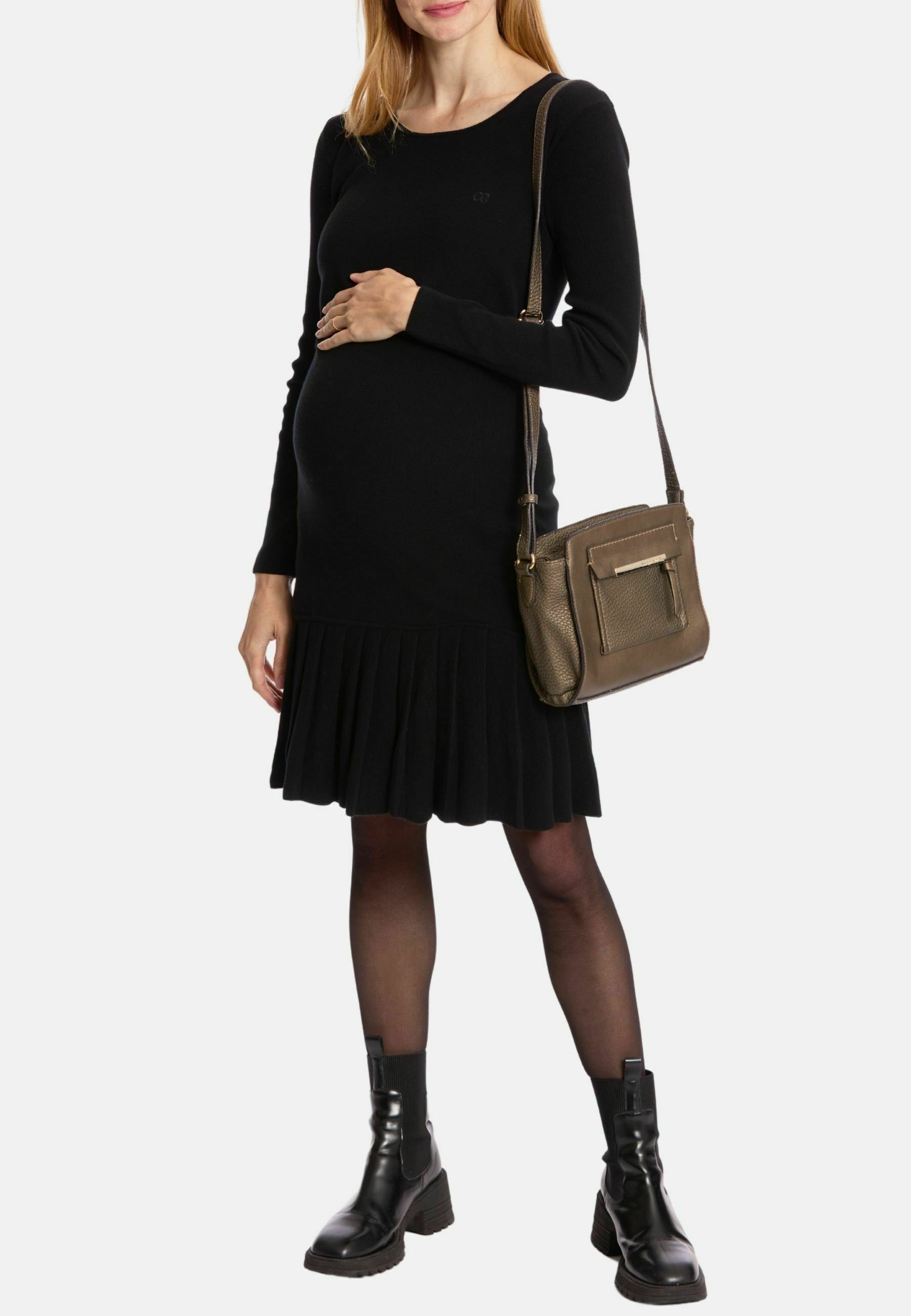 Robe Pull Robe Noire Cache Cache Cache Coeur MATERNITY