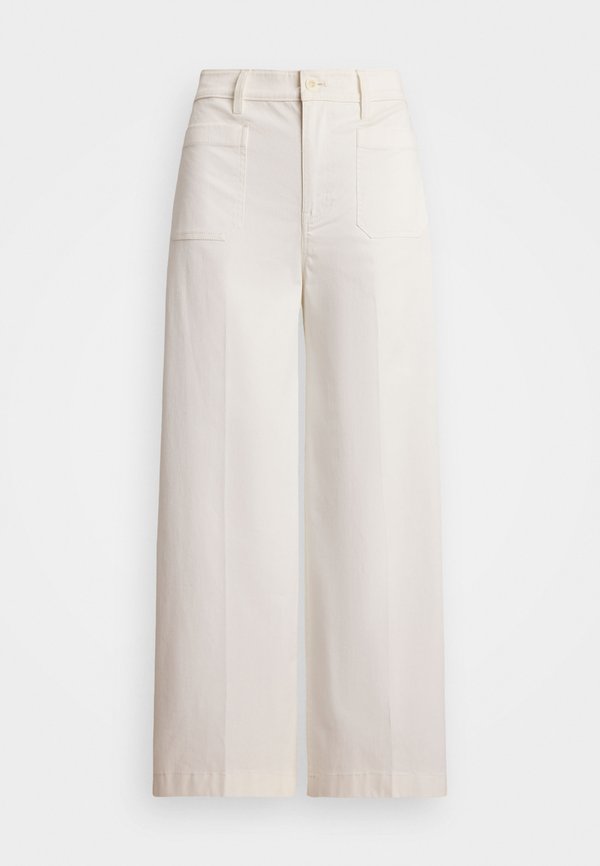 STRETCH CHINO WIDE LEG CROPPED TROUSER - Trousers3