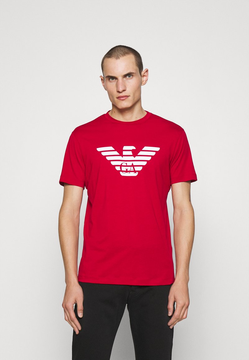 Emporio Armani T-shirt estampada - rosso