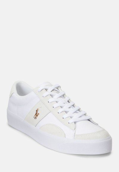 Polo Ralph Lauren SAYER CANVAS & SUEDE SNEAKER - Sporta apavi - white/bianco