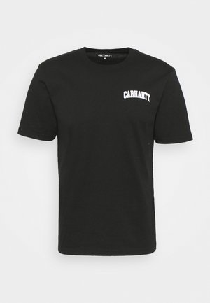 Carhartt WIP UNIVERSITY SCRIPT - Tričko s potlačou - black/white