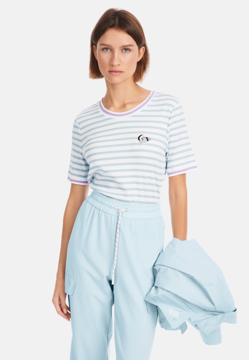 Marc Cain T-Shirt print - soft sky blue