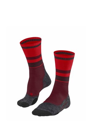 EXPLORE COMPRESSION TREKKING  - Calze sportive - fuego-black