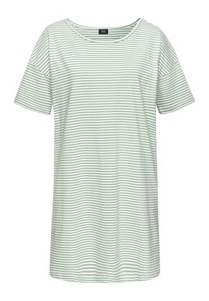 Nachthemd - grün weiß gestreift