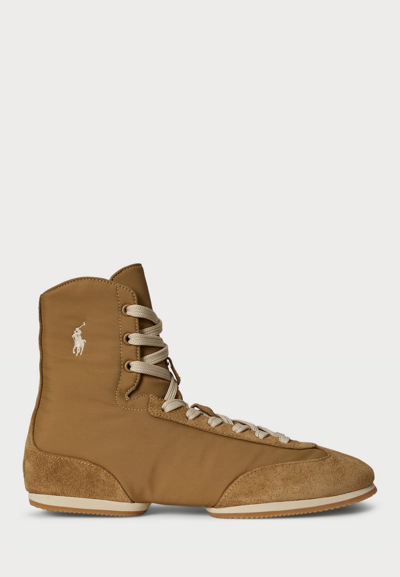 Polo Ralph Lauren THE HIGH TOP PONY BALLERINA TRAINER - Sneakers alte - sandy tauper